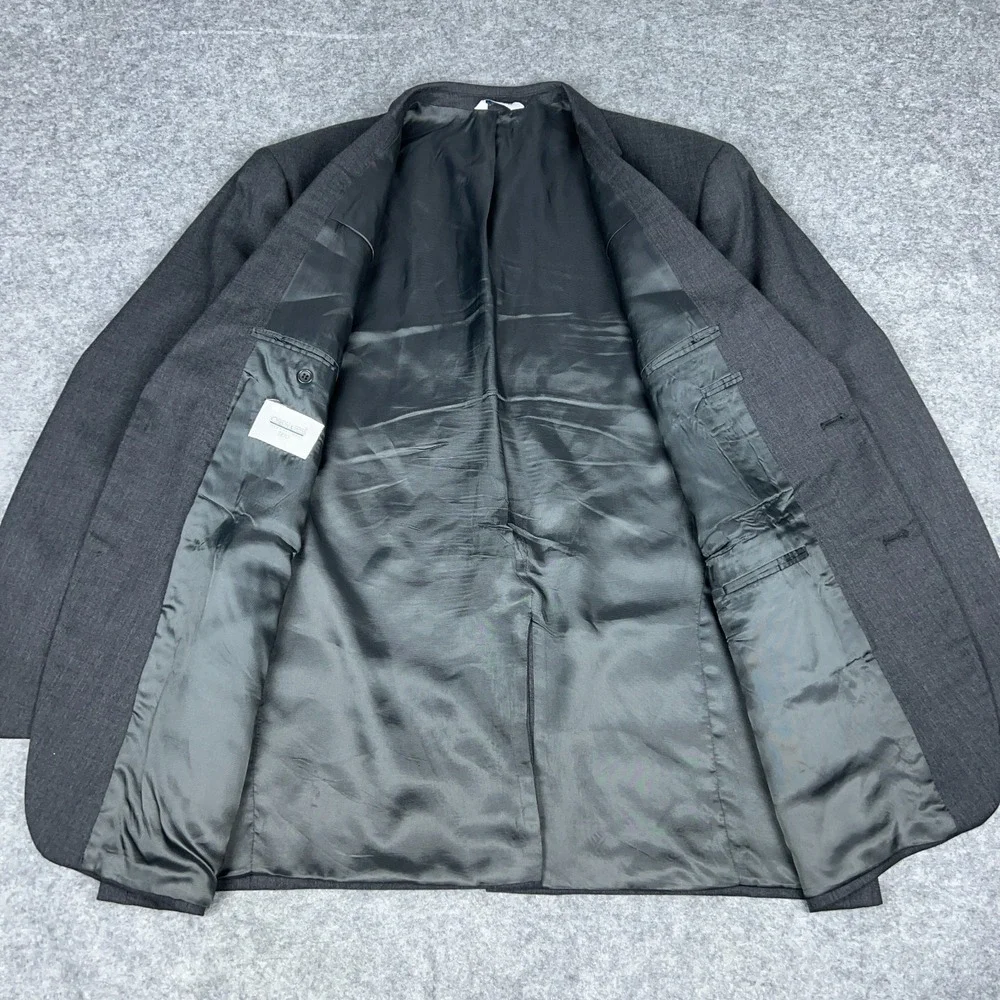 Joseph & Feiss Blazer Mens 48 Long Gray Wool Sport‎ Coat 2 Button Suit Jacket